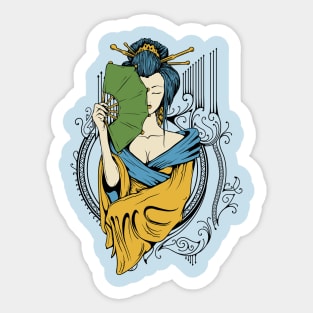 Asian Lady Sticker